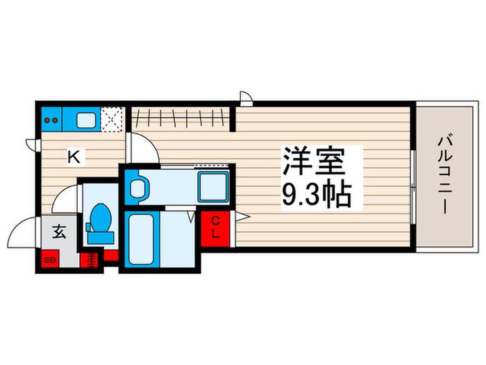 高砂8丁目計画(1K/2階)の間取り写真