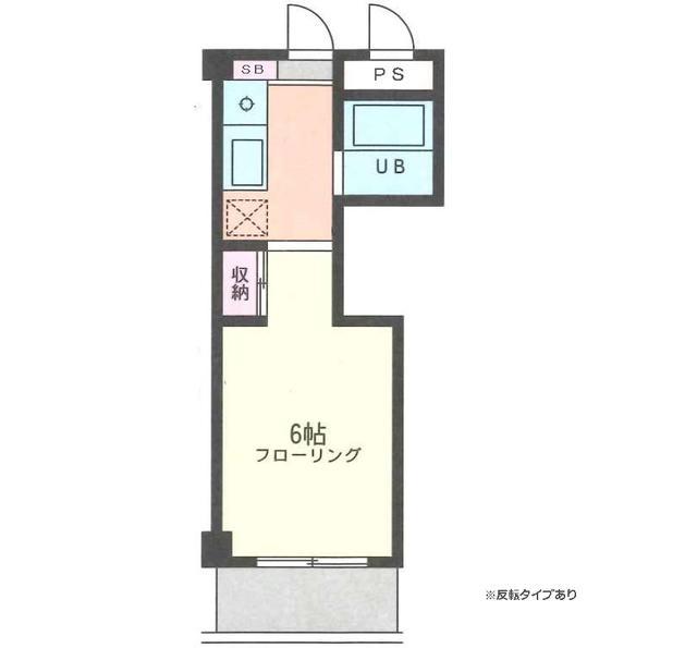 カサデ シライI(ワンルーム/4階)の間取り写真
