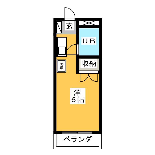 AIKAWAマンション(ワンルーム/3階)の間取り写真