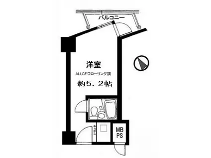 インペリアル御茶ノ水(ワンルーム/5階)の間取り写真