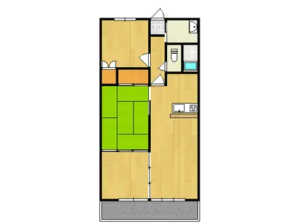 ルピナス南大路(3LDK/5階)の間取り写真