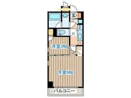 コンフォートEXE新田ステーション(2K/6階)の間取り写真