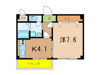 大阪モノレール本線 少路駅(大阪モノレール) 徒歩14分 3階建 築16年(1K/3階)の間取り写真