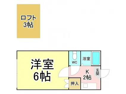 PASTORAL力丸(1K/1階)の間取り写真