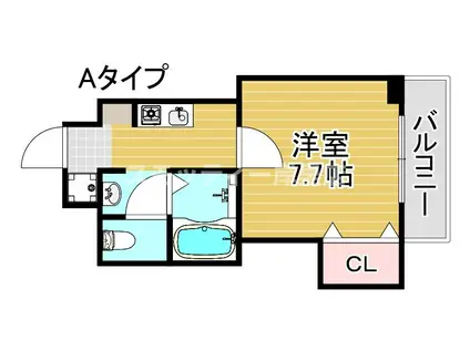 M`PLAZA住吉公園壱番館(1K/9階)の間取り写真