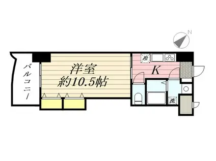 ロイヤル博多駅前(1K/14階)の間取り写真