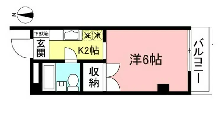 サンパレス第1緑ヶ丘 1階階 間取り