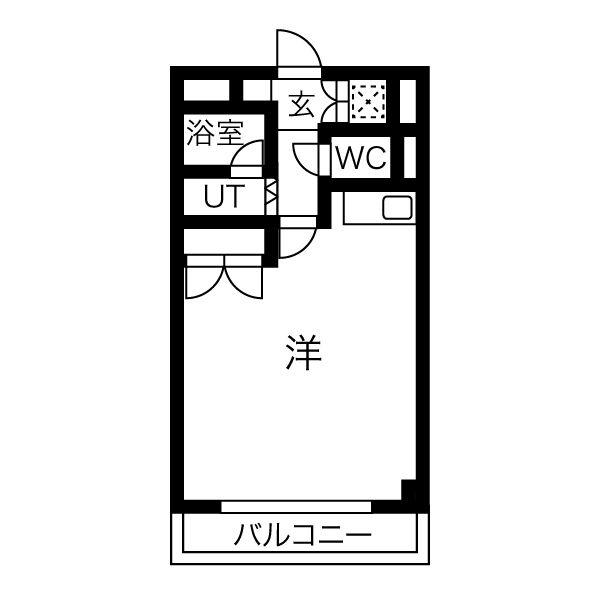 メゾンドプルミエール(ワンルーム/4階)の間取り写真