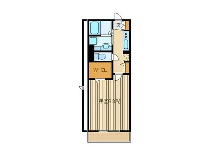 レイ石神井公園(1K/2階)の間取り写真