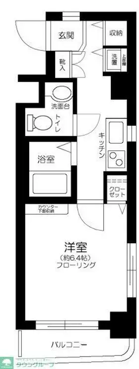 ステージグランデ市谷薬王寺 2階階 間取り