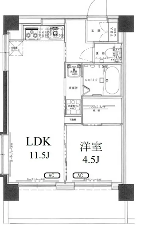 三軒茶屋グリーンマンション 9階階 間取り