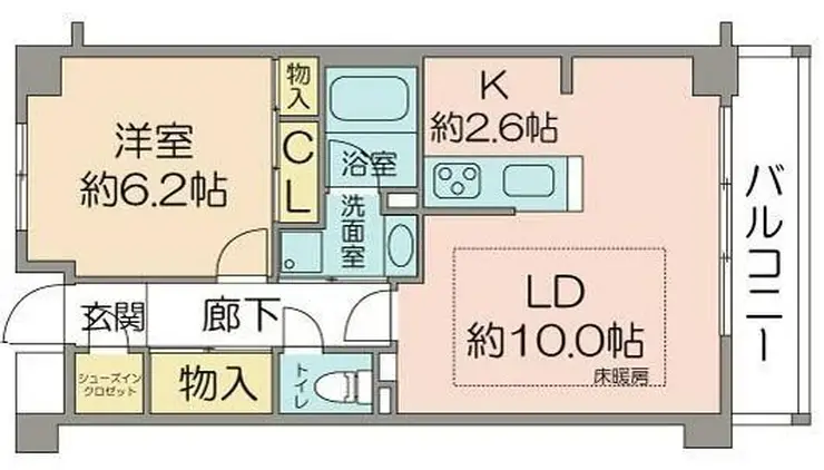 ビューコートQM 3階階 間取り