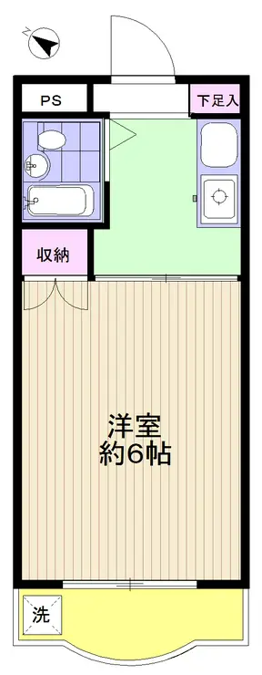 ハイタウン洗足池 2階階 間取り