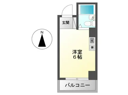 メゾンオネスティー(ワンルーム/3階)の間取り写真