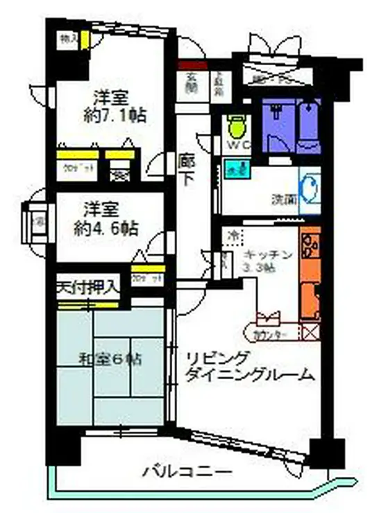 エステシオン大森 8階階 間取り