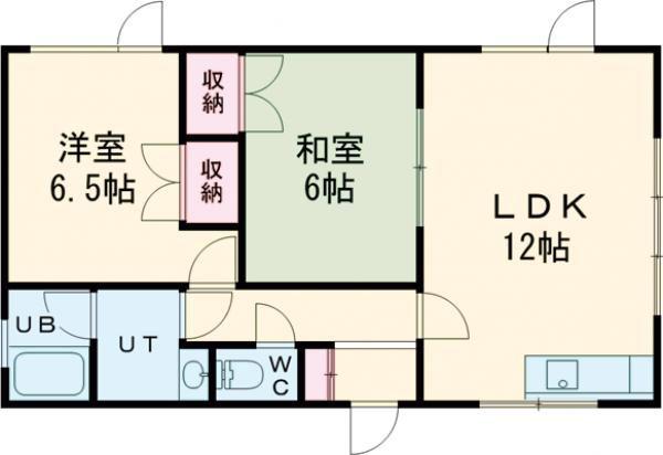 フラッツよし井(2LDK/1階)の間取り写真
