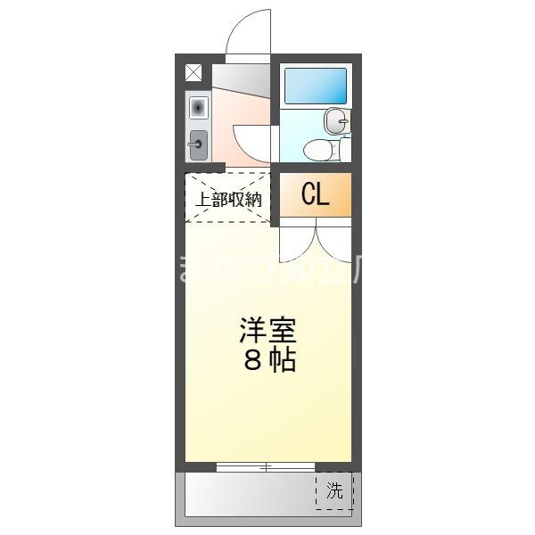アーバンハイム(1K/5階)の間取り写真