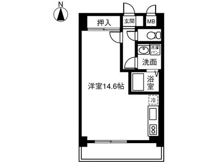アーバネオ清洲(ワンルーム/6階)の間取り写真
