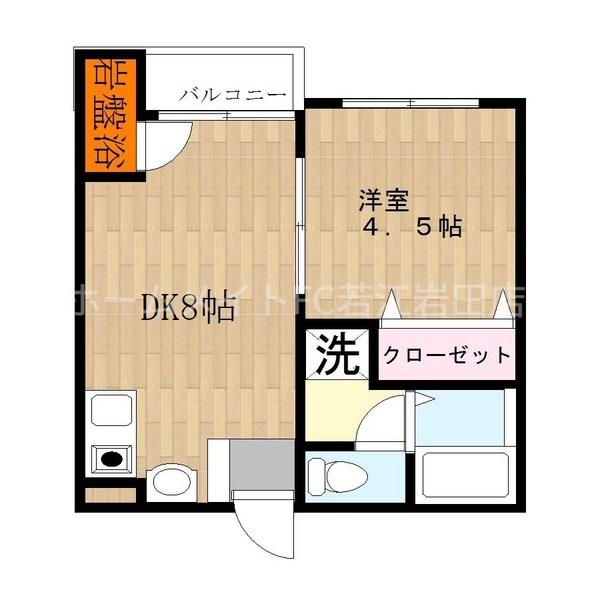 メゾンDEソレイユ(1LDK/1階)の間取り写真