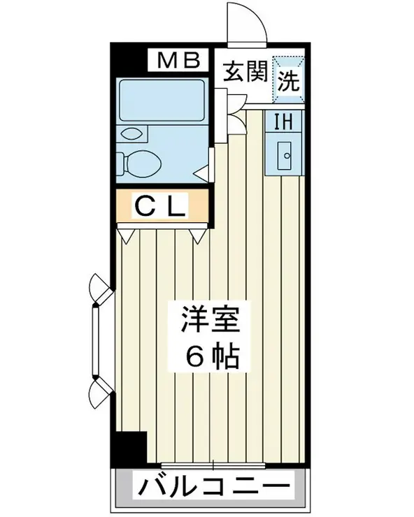 サンブライト北栄 4階階 間取り