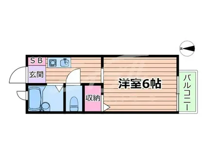 MEKST-1(1K/1階)の間取り写真