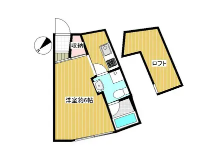 パークテラス仙川(1K/3階)の間取り写真