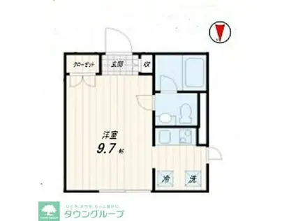 LA DOUCEUR練馬(ワンルーム/3階)の間取り写真