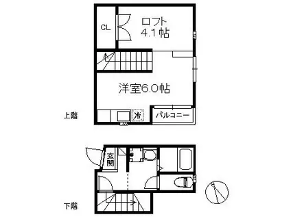 プラムガーデン大橋駅前 337(ワンルーム/2階)の間取り写真