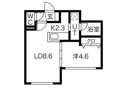 LAVIERE 15・6 (1LDK/3階)の間取り写真