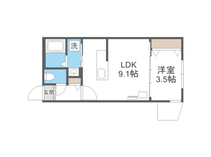 PRECIOUS KOTONI (1LDK/3階)の間取り写真