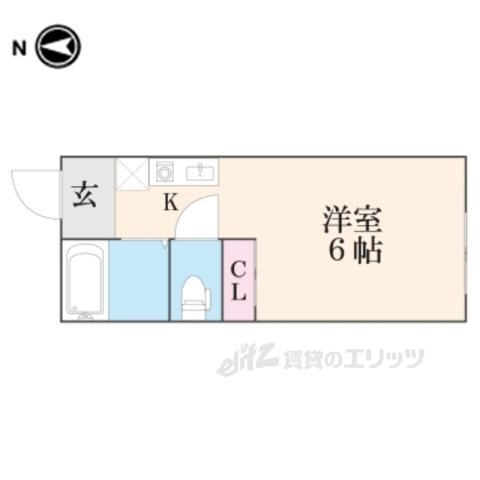 メゾン90(1K/1階)の間取り写真