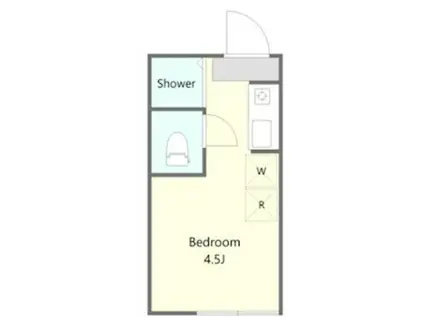 グラン柏A(ワンルーム/1階)の間取り写真