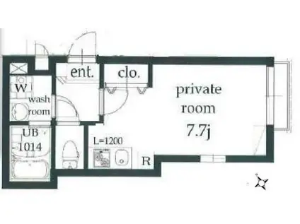 WISTERIA南烏山ーウィステリア南烏山-(ワンルーム/3階)の間取り写真