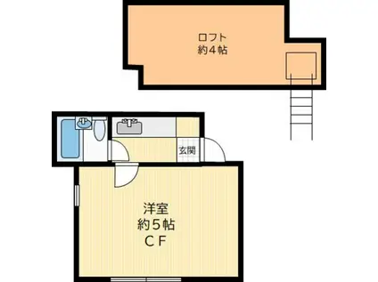 プラザ・ドゥ・セゴヴィア(1K/2階)の間取り写真