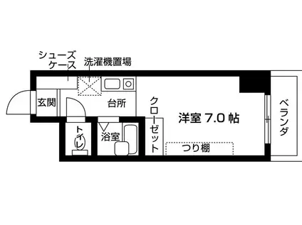 ピアレゾン十三東(1K/3階)の間取り写真