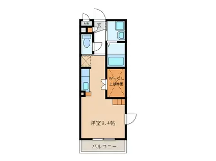 ライフコート久居野村(ワンルーム/3階)の間取り写真