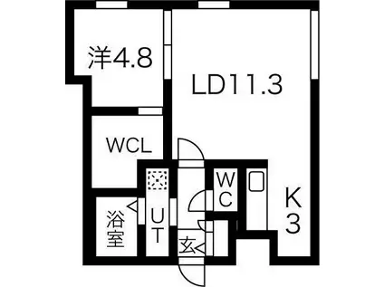 ART MAISON(1LDK/3階)の間取り写真