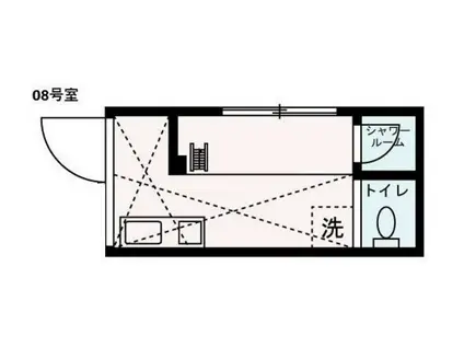 SAKURA SAKURA(ワンルーム/1階)の間取り写真