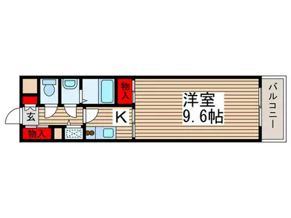 INSURANCE BLDG XV(1K/3階)の間取り写真