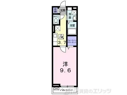 サンリット・ミナミイバラキ(1K/1階)の間取り写真