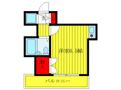 駒込和装学院(ワンルーム/5階)の間取り写真