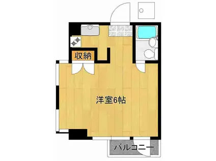 ヒコタマンション(ワンルーム/3階)の間取り写真