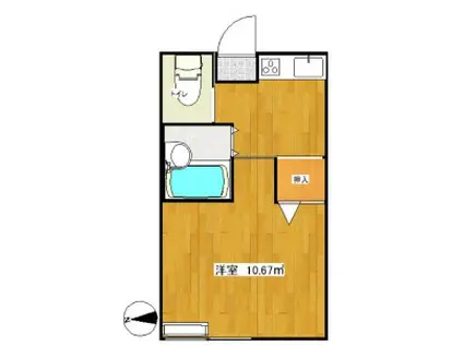 MEGURO POINT(1LDK/3階)の間取り写真