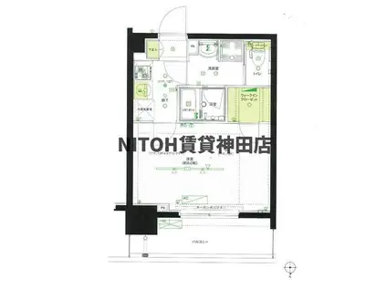 クレア田端プレミアレジデンス(1K/11階)の間取り写真