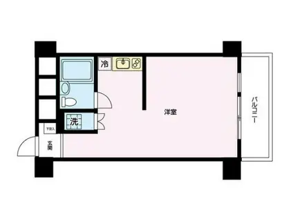 秀和恵比寿レジデンスシュウワエビスレジデンス(1DK/2階)の間取り写真