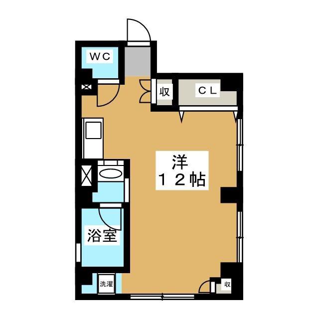 FIUME VENTISEI(ワンルーム/3階)の間取り写真
