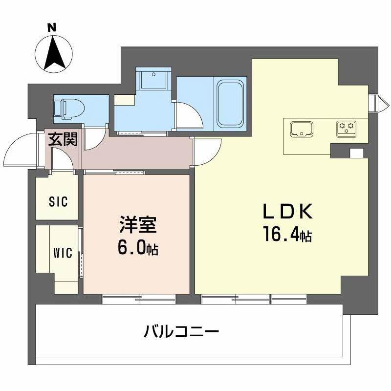 グラン セレニオ 江坂(1LDK/5階)の間取り写真