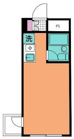 スカイコート西横浜第6(ワンルーム/6階)の間取り写真
