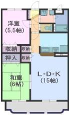 ピュアハウス樹(2LDK/2階)の間取り写真