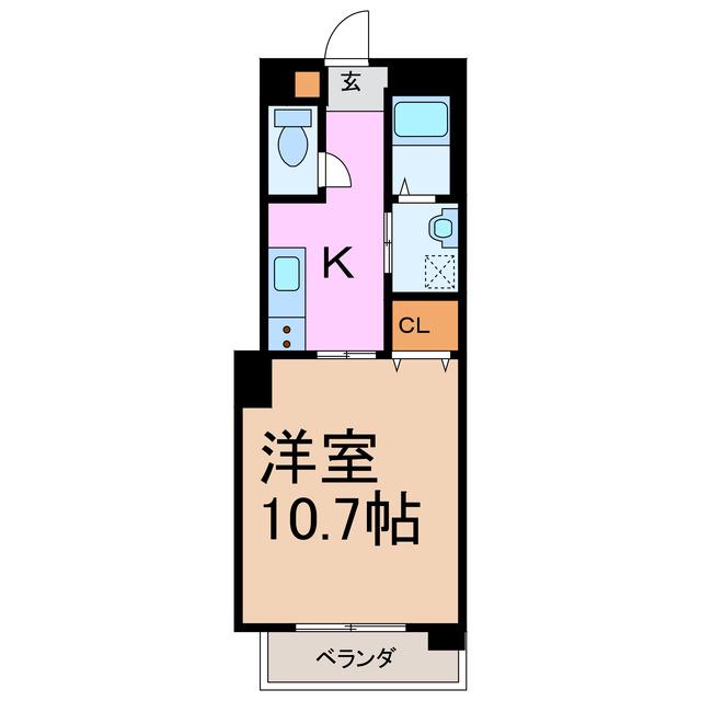 E CASA MIA(1K/1階)の間取り写真